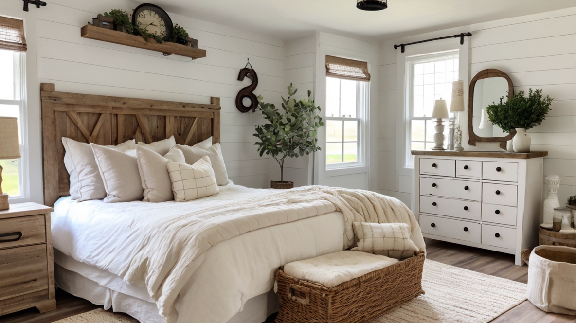 24 Farmhouse Guest Bedroom Ideas