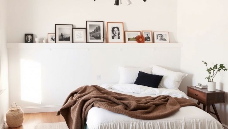 Art Ledge Instead of Gallery Wall