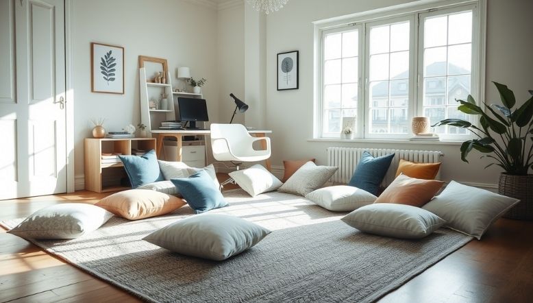 Cushions on the Floor, Because Why Not