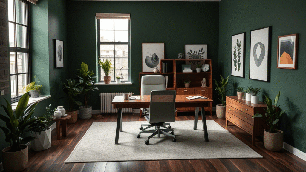 Deep Forest Green Walls
