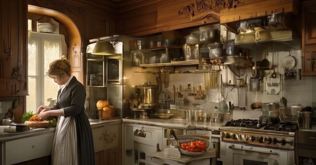Antique Cream Kitchen Cabinets