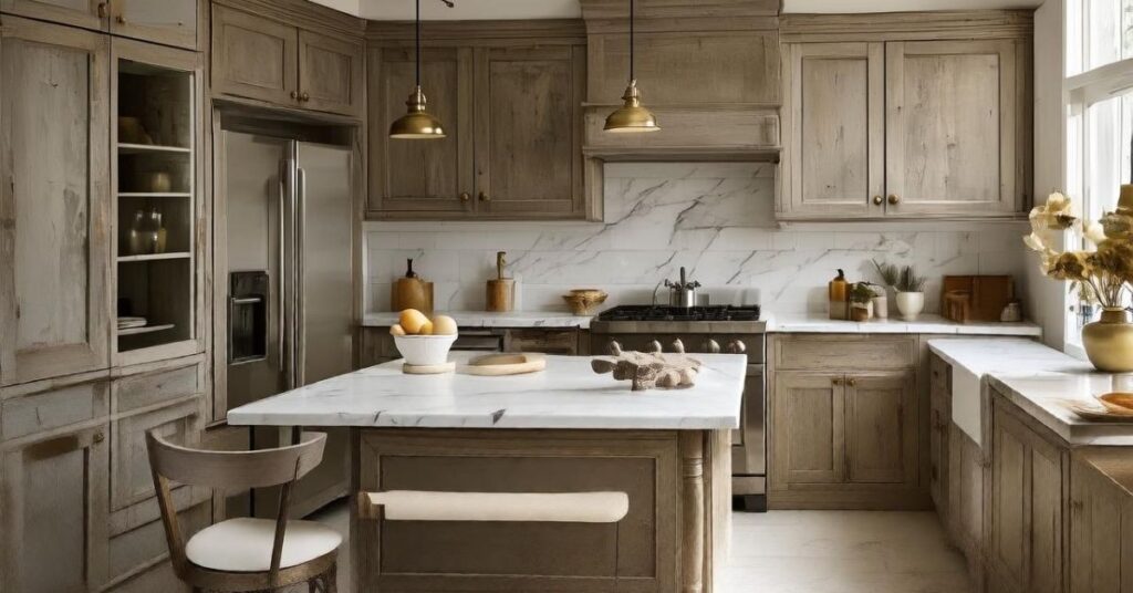 Antique Cream Kitchen Cabinets 