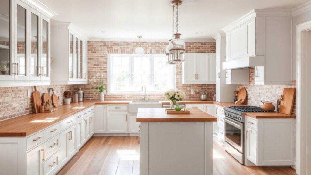 Brick Backsplash Baby