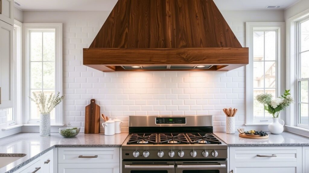 Chunky Wood Hood Over the Range