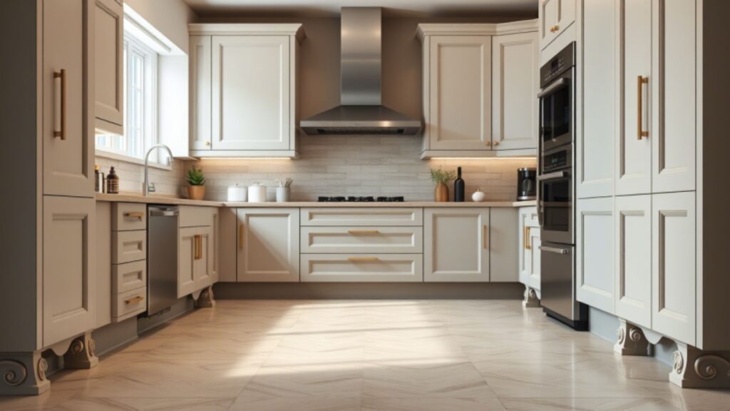 Fancy Feet on the Base Cabinets