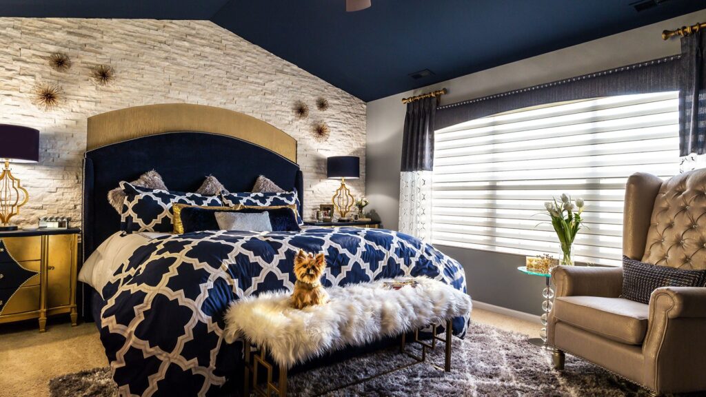 Navy Blue and Brass Affair
