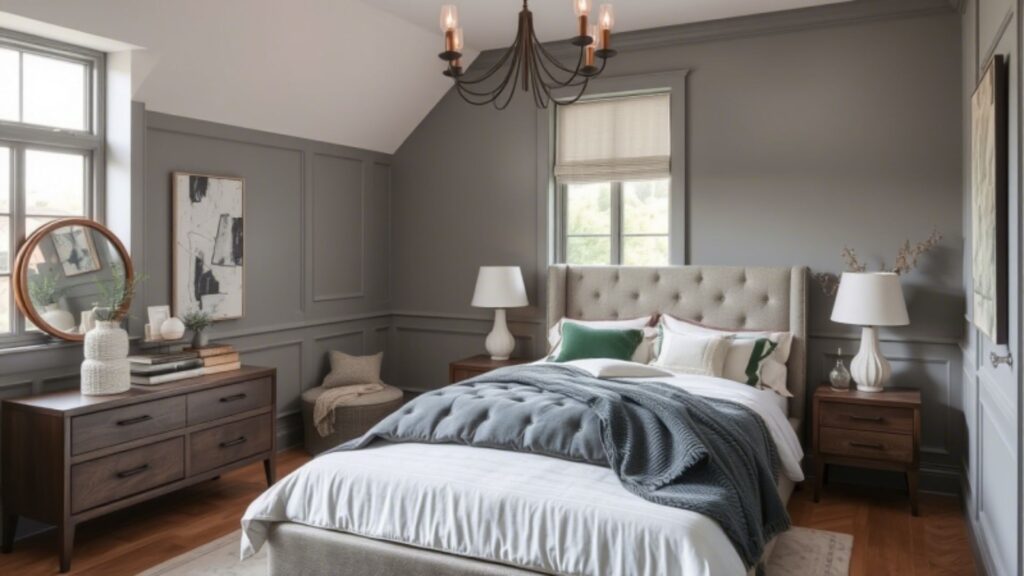 Painted Grey and Softened Textures