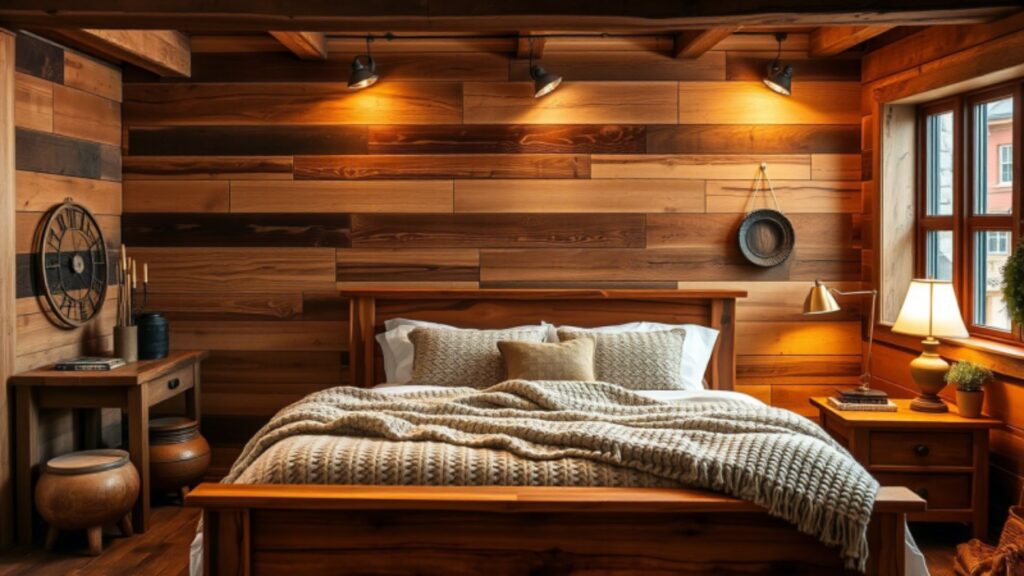 Reclaimed Wood Rustic Walls