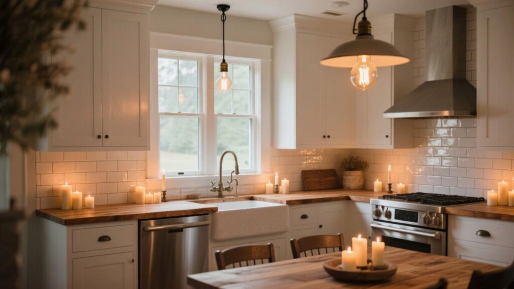 Candlelight White and Subway Tile