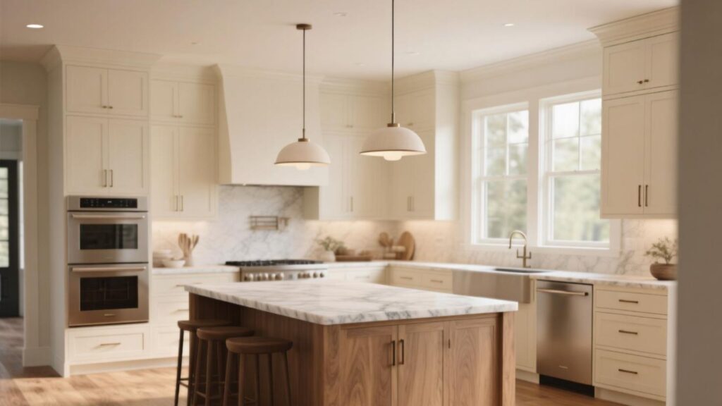 Soft Cream Meets Real Wood Floors